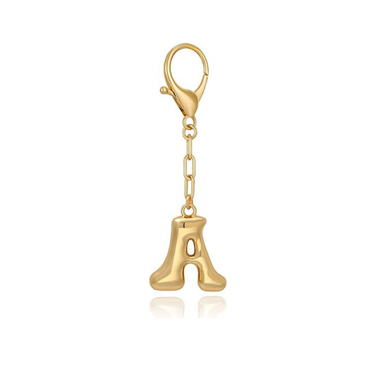 Letter Initial Bag Charm