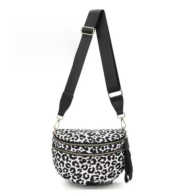 Black and white leopard print
